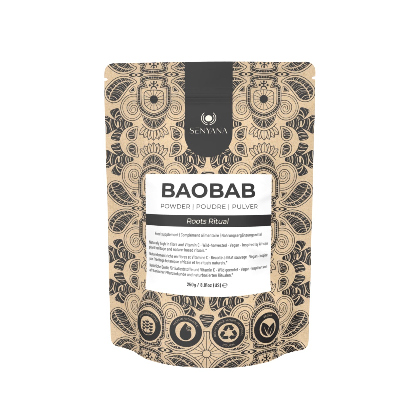Senyana Baobab Powder – natural vegan superfood rich in vitamin C and fiber