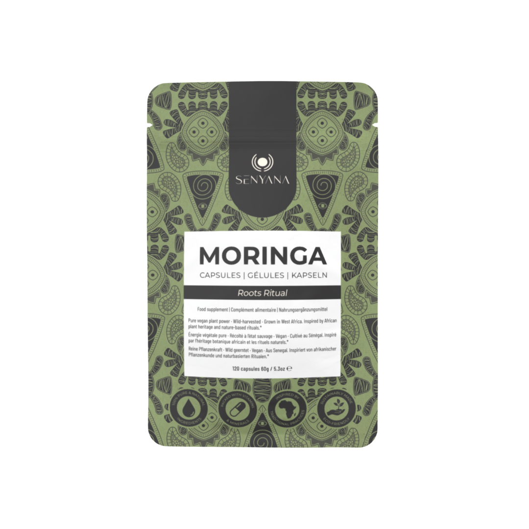 Senyana Moringa Capsules – natural vegan superfood supplement made from wild-harvested moringa